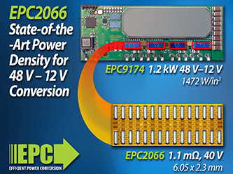 The Smallest 40 V, 1.1 mΩ FET in the World from EPC Enables State-of-the-Art ...